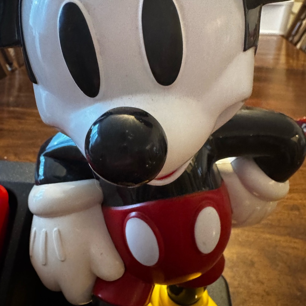 Disney Mickey Mouse Red and Black Home Phone - Picture 2 of 7
